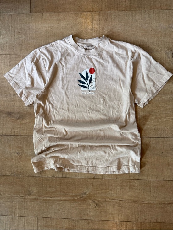 public supply nyc Other - Public Supply "Stillness" Minimalist Graphic Tee | Neutral Earthy Boho T-Shirt M